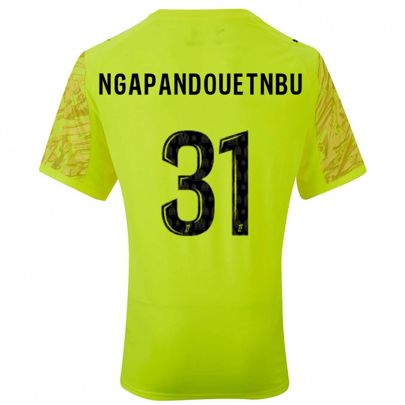 Danxen Kvinder Simon Ngapandouetnbu #31 Fluorescerende Grøn Sort Målmandstrøje 2025/26 Trøje T-shirt