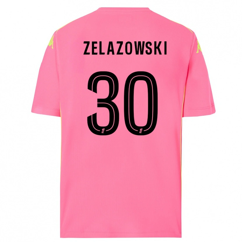 Danxen Kvinder Bartosz Zelazowski #30 Hot Pink Sort Målmandstrøje 2025/26 Trøje T-shirt
