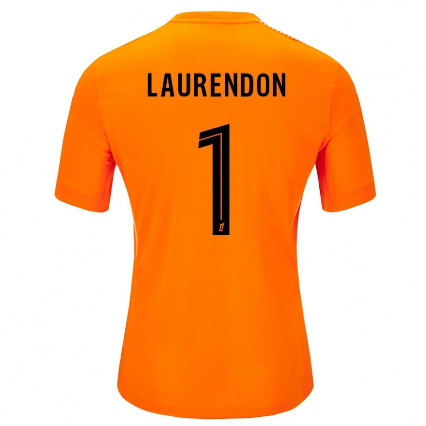 Danxen Kvinder Bilal Laurendon #1 Orange Sort Målmandstrøje 2025/26 Trøje T-shirt