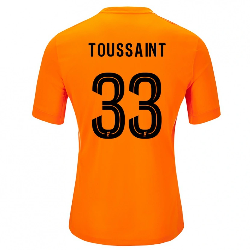 Danxen Kvinder Océane Toussaint #33 Orange Sort Målmandstrøje 2025/26 Trøje T-shirt