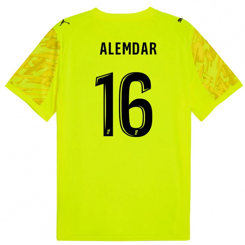 Danxen Kvinder Doğan Alemdar #16 Fluorescerende Grøn Gul Målmandstrøje 2025/26 Trøje T-shirt