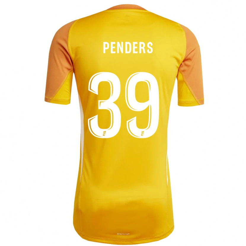 Danxen Kvinder Mike Penders #39 Orange Hvid Målmandstrøje 2025/26 Trøje T-shirt