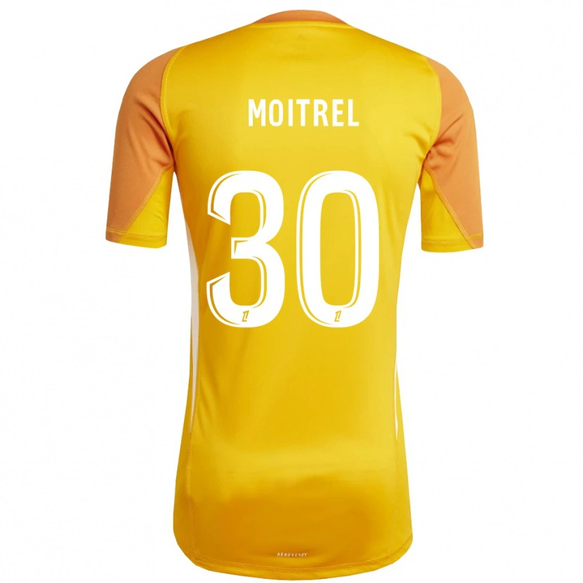 Danxen Kvinder Pauline Moitrel #30 Orange Hvid Målmandstrøje 2025/26 Trøje T-shirt