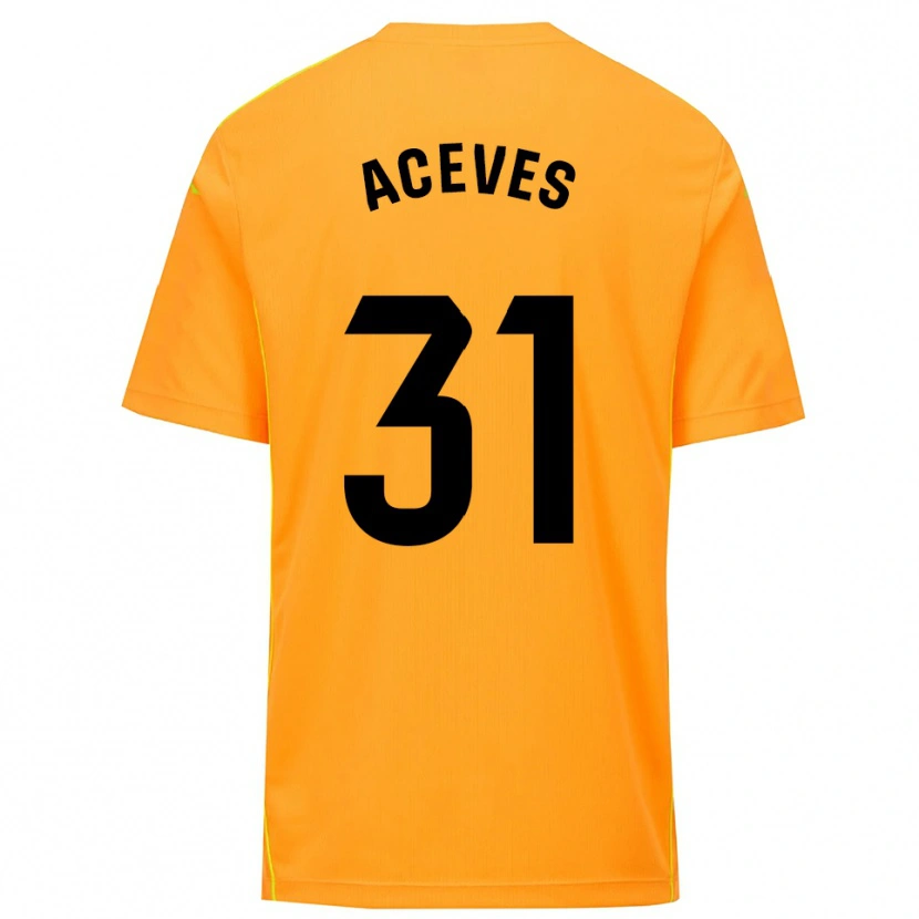 Danxen Kvinder Álvaro Aceves #31 Orange Sort Målmandstrøje 2025/26 Trøje T-shirt
