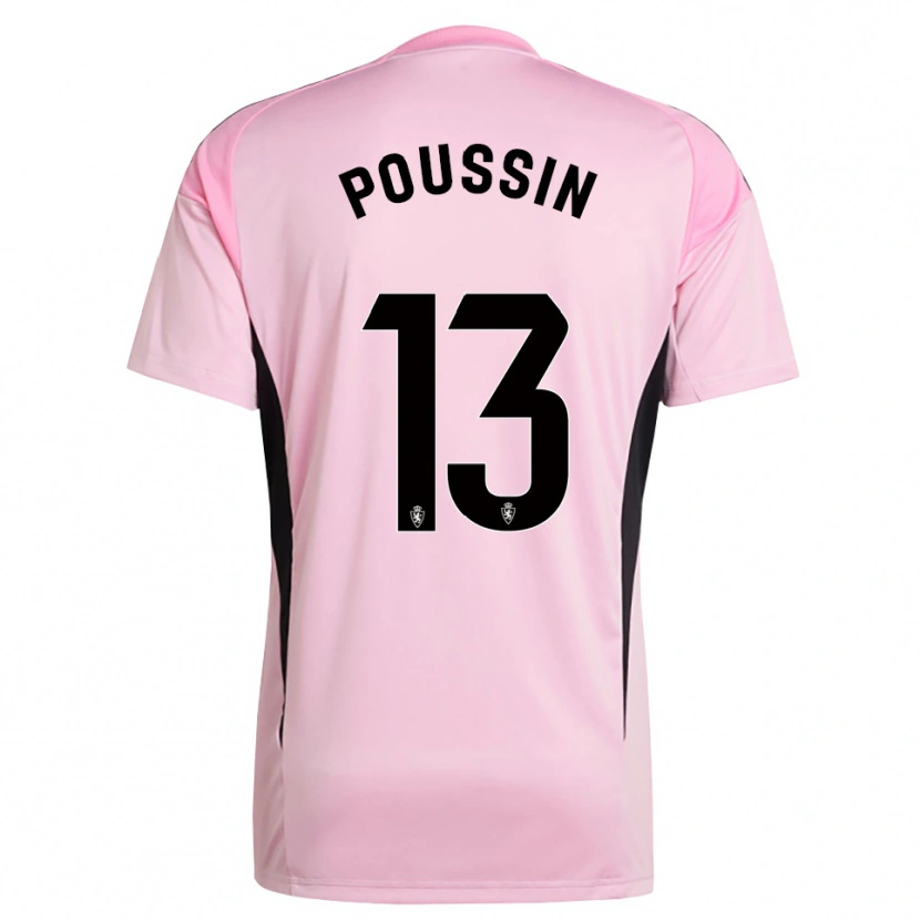 Danxen Kvinder Gaëtan Poussin #13 Lys Pink Sort Målmandstrøje 2025/26 Trøje T-shirt