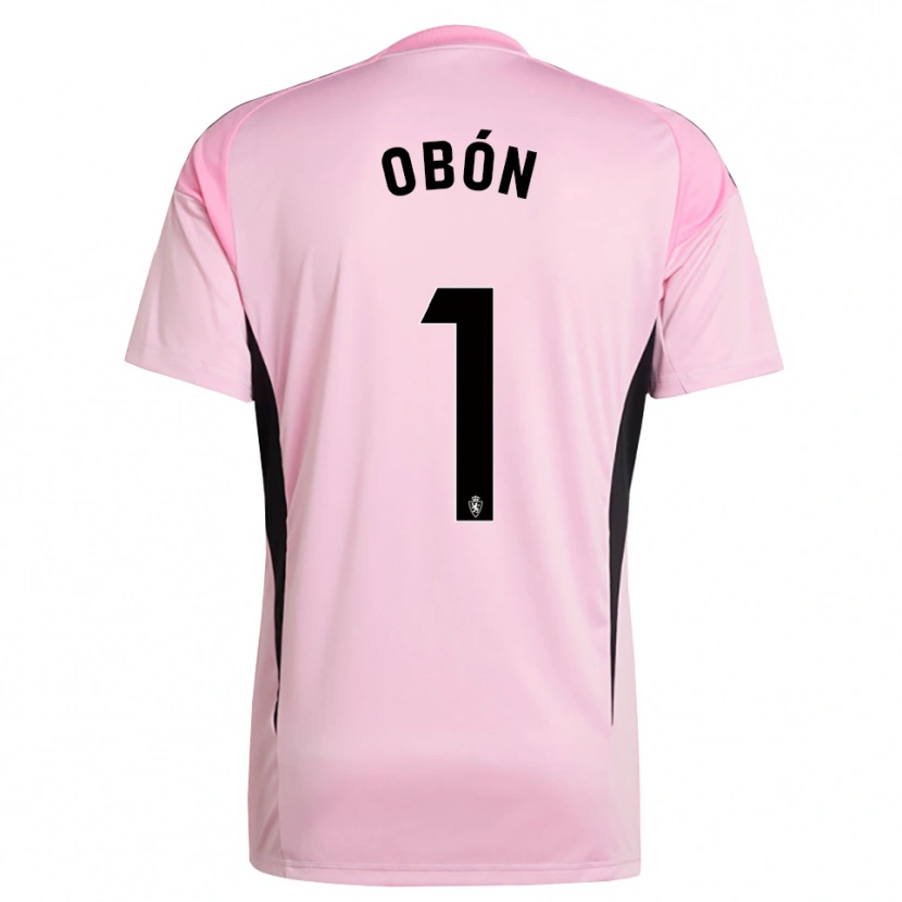 Danxen Kvinder Manuel Obón #1 Lys Pink Sort Målmandstrøje 2025/26 Trøje T-shirt