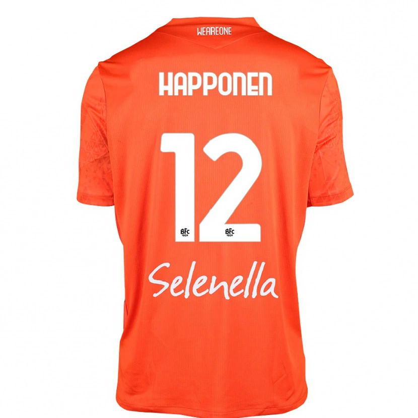 Danxen Kvinder Ukko Happonen #12 Orange Sort Hvid Målmandstrøje 2025/26 Trøje T-shirt