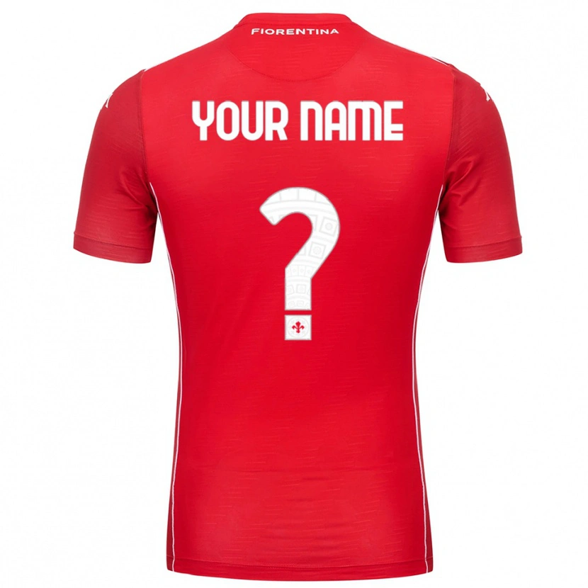 Danxen Kvinder ACF Fiorentina Rød Hvid Målmandstrøje 2025/26 Trøje T-shirt