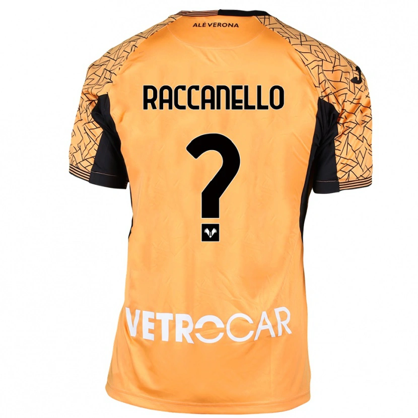 Danxen Kvinder Marco Raccanello #0 Orange Sort Hvid Målmandstrøje 2025/26 Trøje T-shirt
