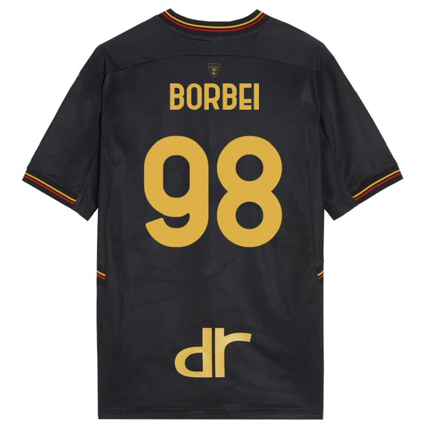 Danxen Kvinder Alexandru Borbei #98 Sort Brun Målmandstrøje 2025/26 Trøje T-shirt