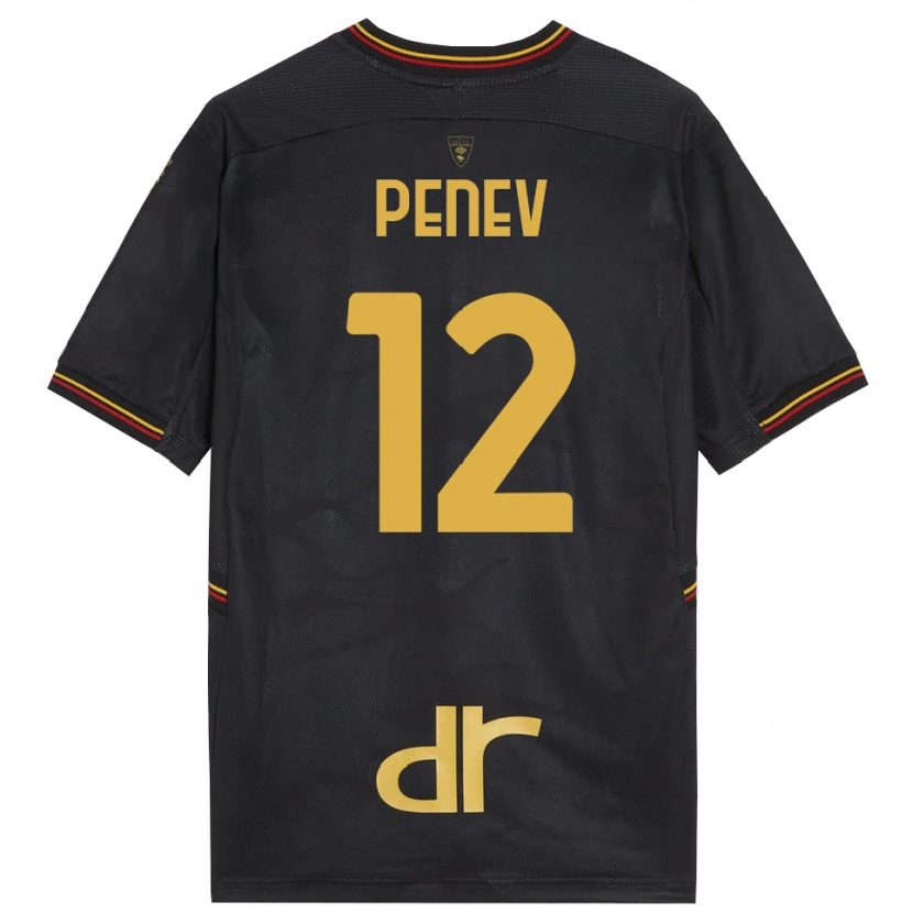 Danxen Kvinder Plamen Penev #12 Sort Brun Målmandstrøje 2025/26 Trøje T-shirt