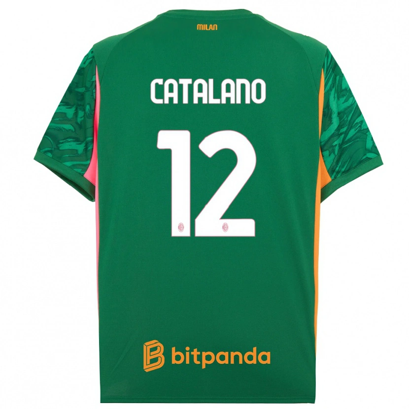 Danxen Kvinder Alessio Catalano #12 Grøn Orange Pink Målmandstrøje 2025/26 Trøje T-shirt