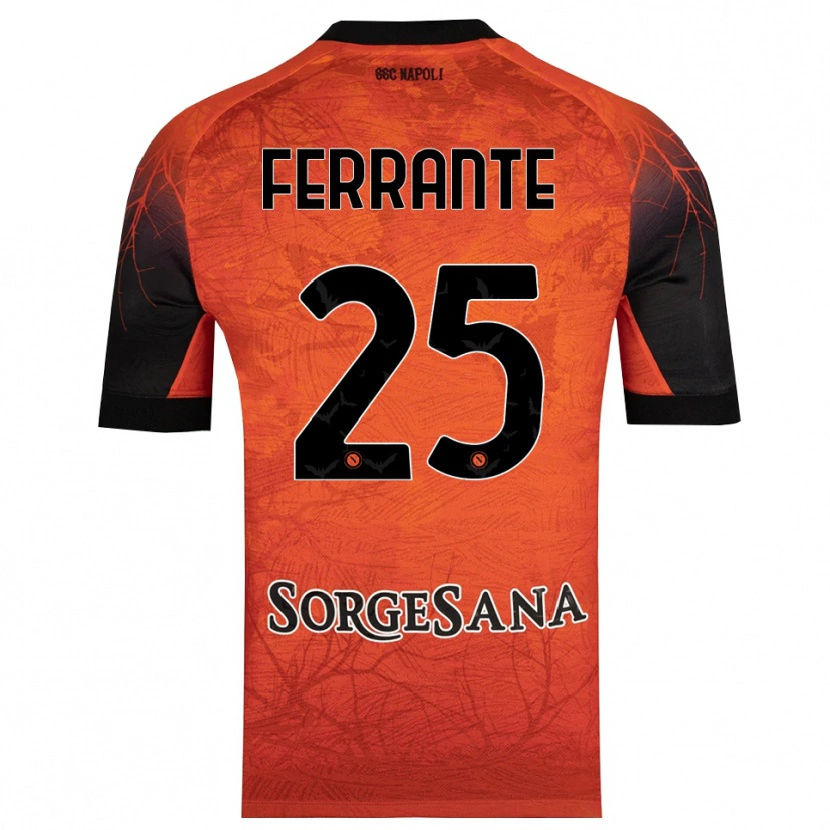 Danxen Kvinder Mathias Ferrante #25 Orange Rød Sort Målmandstrøje 2025/26 Trøje T-shirt