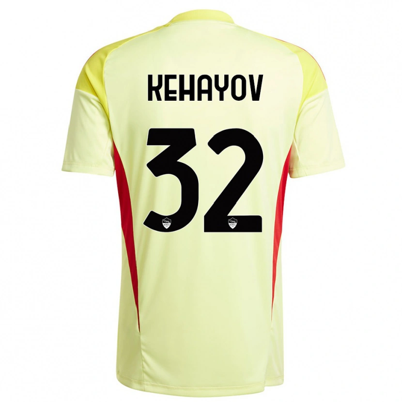 Danxen Kvinder Atanas Kehayov #32 Lysegul Orange Målmandstrøje 2025/26 Trøje T-shirt