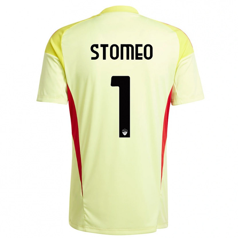 Danxen Kvinder Giorgio Stomeo #1 Lysegul Orange Målmandstrøje 2025/26 Trøje T-shirt