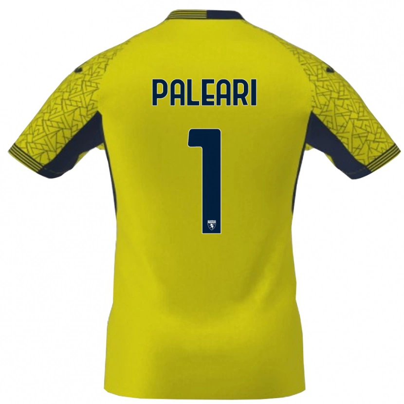 Danxen Kvinder Alberto Paleari #1 Gul Sort Målmandstrøje 2025/26 Trøje T-shirt