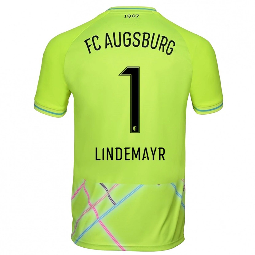 Danxen Kvinder Lisa Lindemayr #1 Grøn Gul Sort Målmandstrøje 2025/26 Trøje T-shirt