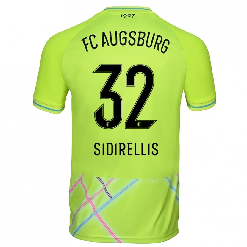 Danxen Kvinder Konstantinos Sidirellis #32 Grøn Gul Sort Målmandstrøje 2025/26 Trøje T-shirt