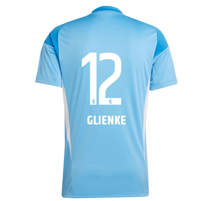 Danxen Kvinder Niklas Glienke #12 Blå Sort Målmandstrøje 2025/26 Trøje T-shirt