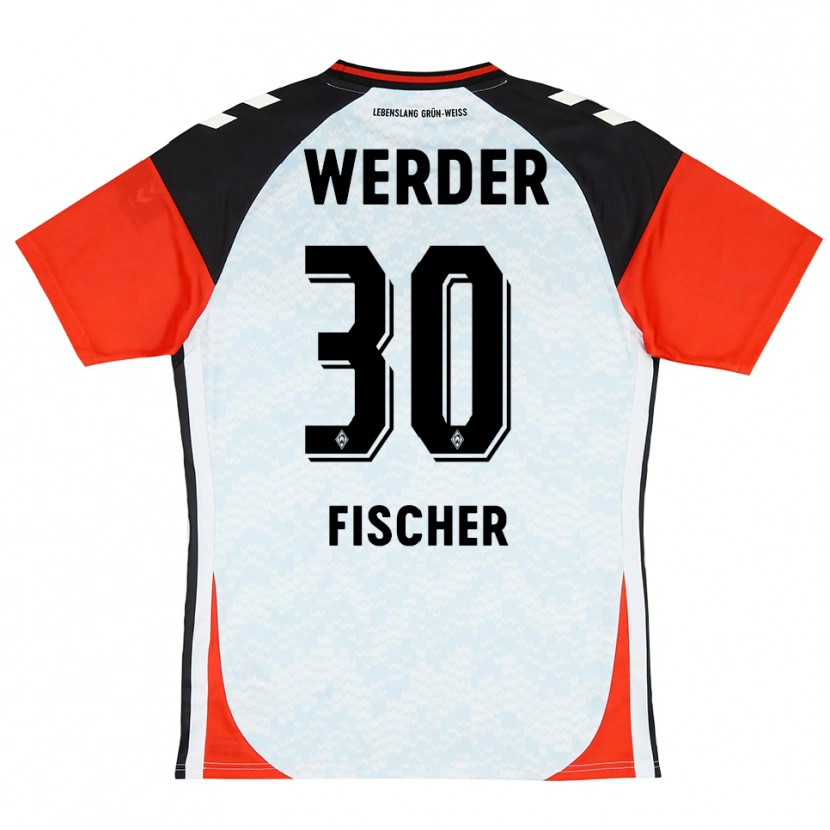 Danxen Kvinder Vanessa Fischer #30 Sort Rød Gul Målmandstrøje 2025/26 Trøje T-shirt
