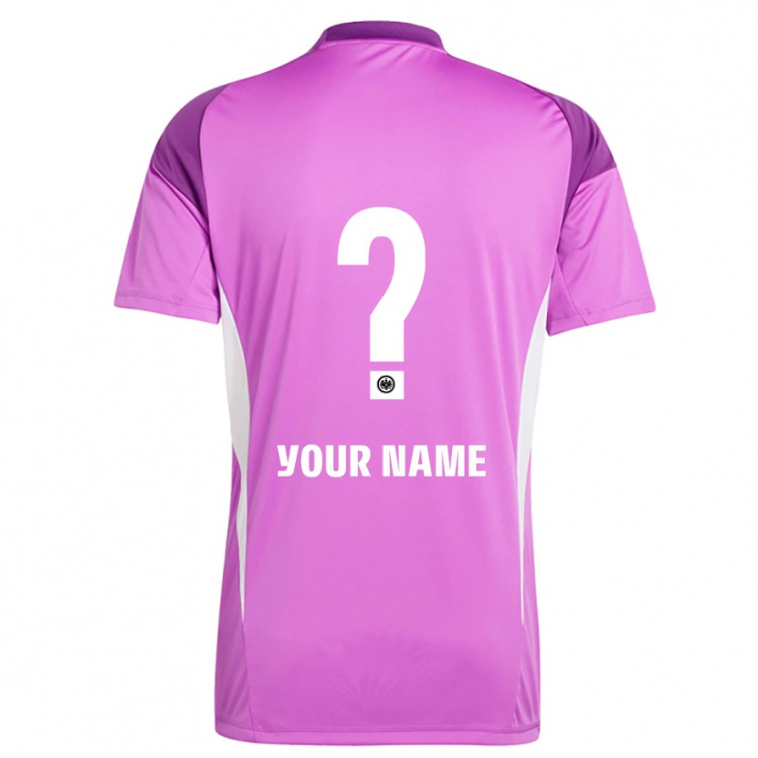 Danxen Kvinder Eintracht Frankfurt Lilla Hvid Målmandstrøje 2025/26 Trøje T-shirt