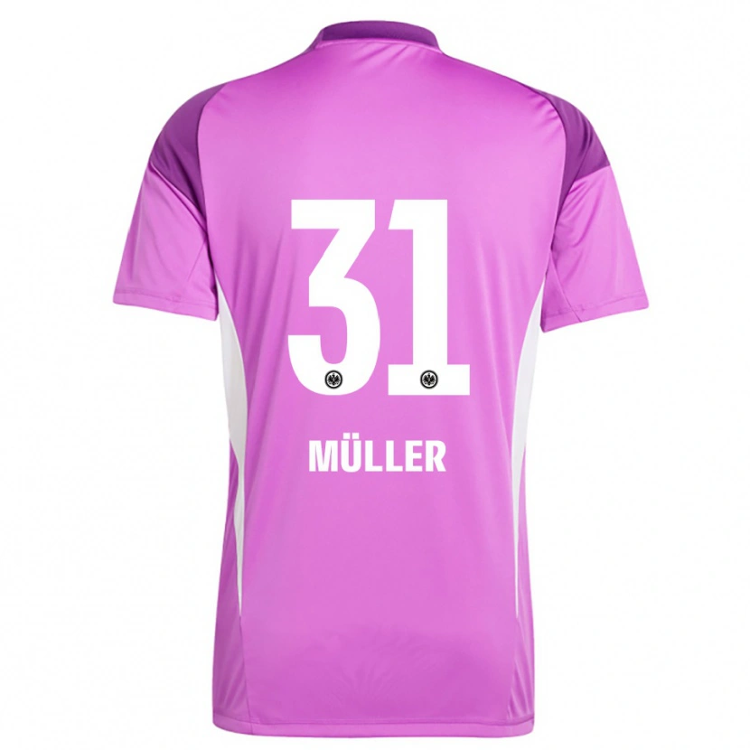 Danxen Kvinder Laurin Müller #31 Lilla Hvid Målmandstrøje 2025/26 Trøje T-shirt