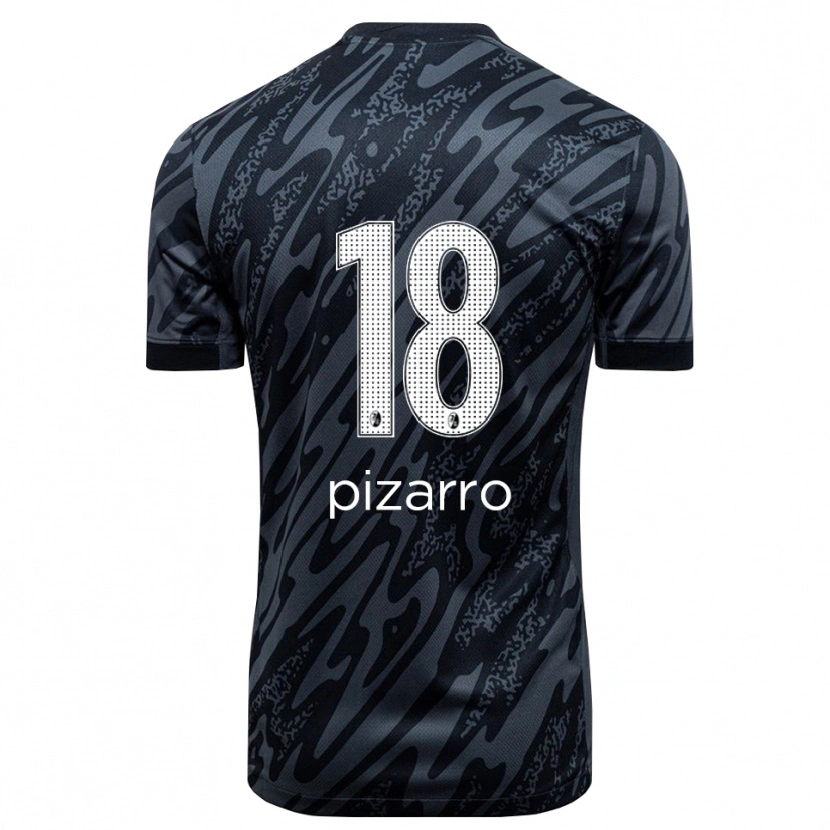 Danxen Kvinder Théodore Pizarro #18 Sort Hvid Målmandstrøje 2025/26 Trøje T-shirt