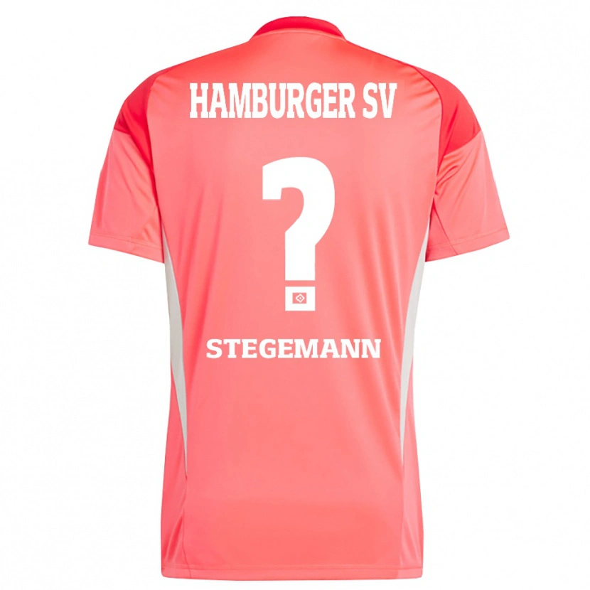 Danxen Kvinder Jean-Pierre Stegemann #0 Rød Orange Målmandstrøje 2025/26 Trøje T-shirt