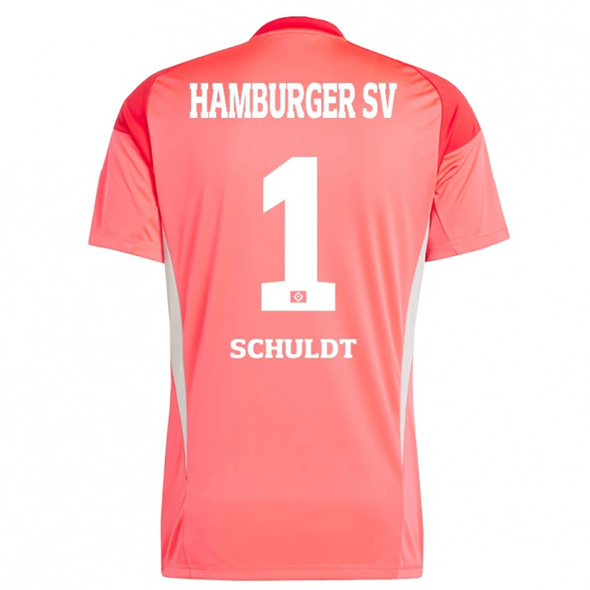 Danxen Kvinder Inga Schuldt #1 Rød Orange Målmandstrøje 2025/26 Trøje T-shirt