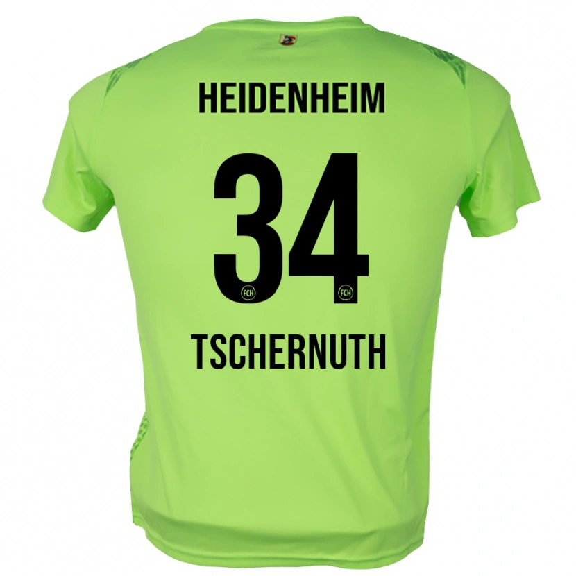 Danxen Kvinder Paul Tschernuth #34 Bleg Grøn Målmandstrøje 2025/26 Trøje T-shirt