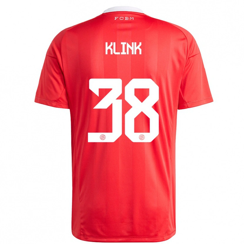 Danxen Kvinder Anna Klink #38 Rød Hvid Målmandstrøje 2025/26 Trøje T-shirt