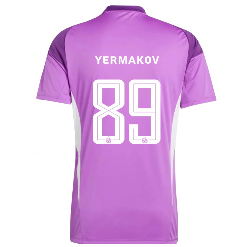 Danxen Kvinder Georgiy Yermakov #89 Lilla Lilla Målmandstrøje 2025/26 Trøje T-shirt