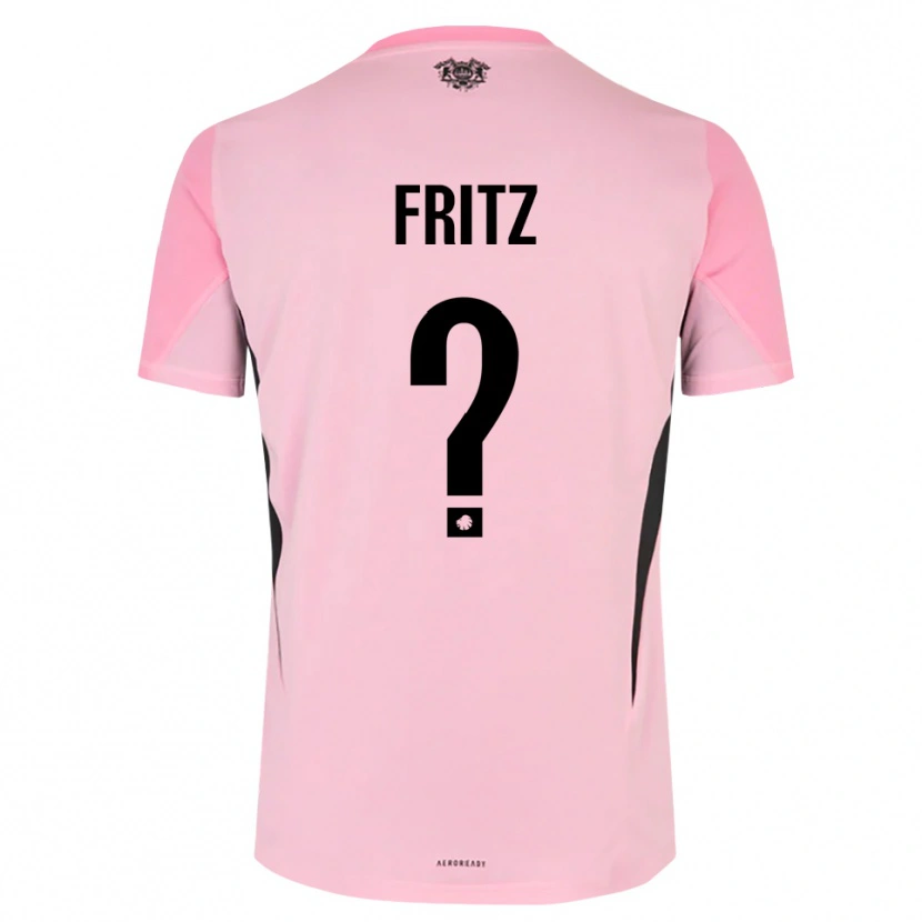 Danxen Kvinder Gustav Fritz #0 Pink Sort Målmandstrøje 2025/26 Trøje T-shirt