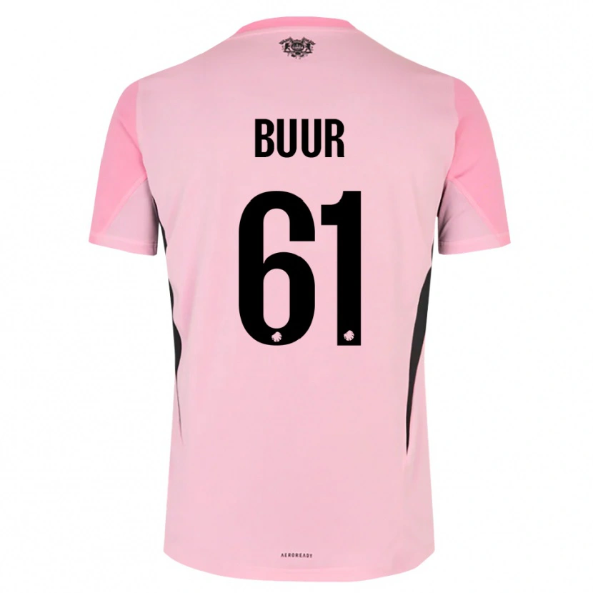 Danxen Kvinder Oscar Buur #61 Pink Sort Målmandstrøje 2025/26 Trøje T-shirt