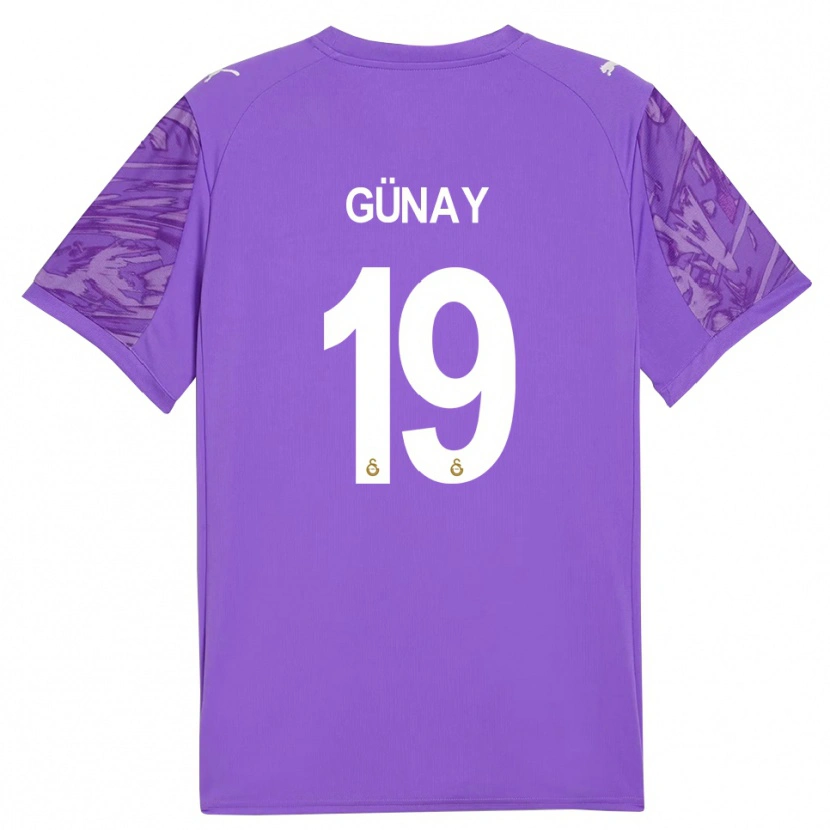 Danxen Kvinder Günay Güvenç #19 Lilla Hvid Målmandstrøje 2025/26 Trøje T-shirt