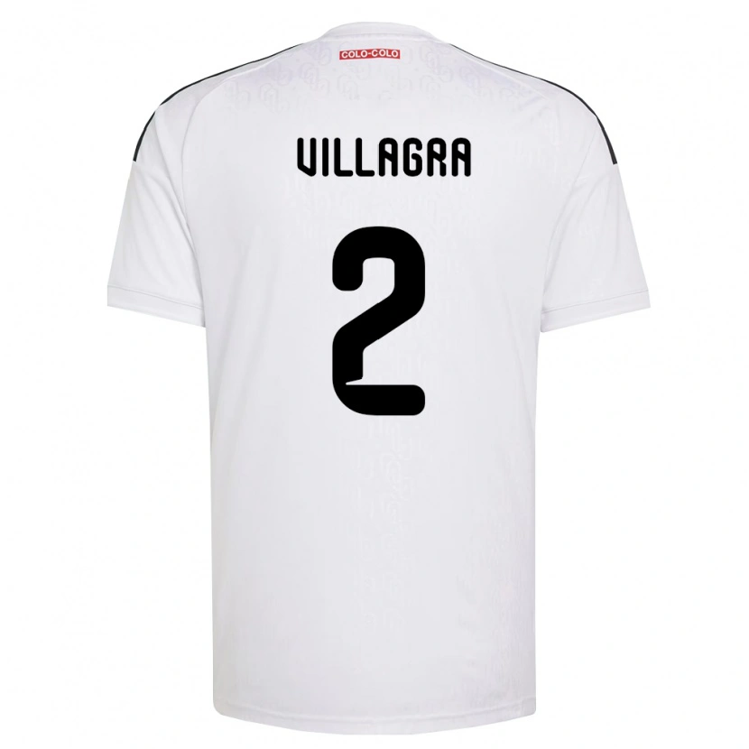 Danxen Børn Jonathan Villagra #2 Hvid Sort Hjemmebane Spillertrøjer 2026/27 Trøje T-Shirt