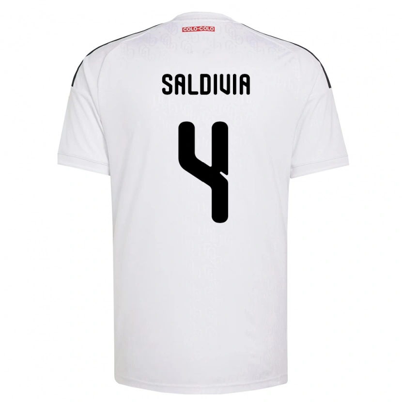 Danxen Børn Alan Saldivia #4 Hvid Sort Hjemmebane Spillertrøjer 2026/27 Trøje T-Shirt