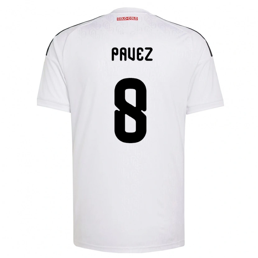 Danxen Børn Esteban Pavez #8 Hvid Sort Hjemmebane Spillertrøjer 2026/27 Trøje T-Shirt