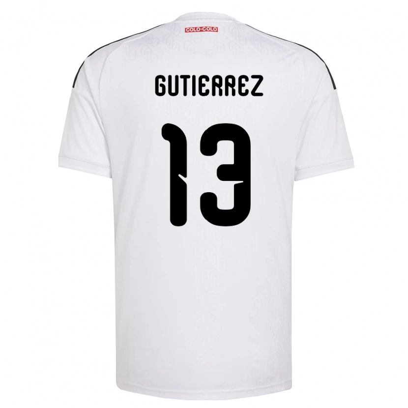 Danxen Børn Bruno Gutiérrez #13 Hvid Sort Hjemmebane Spillertrøjer 2026/27 Trøje T-Shirt