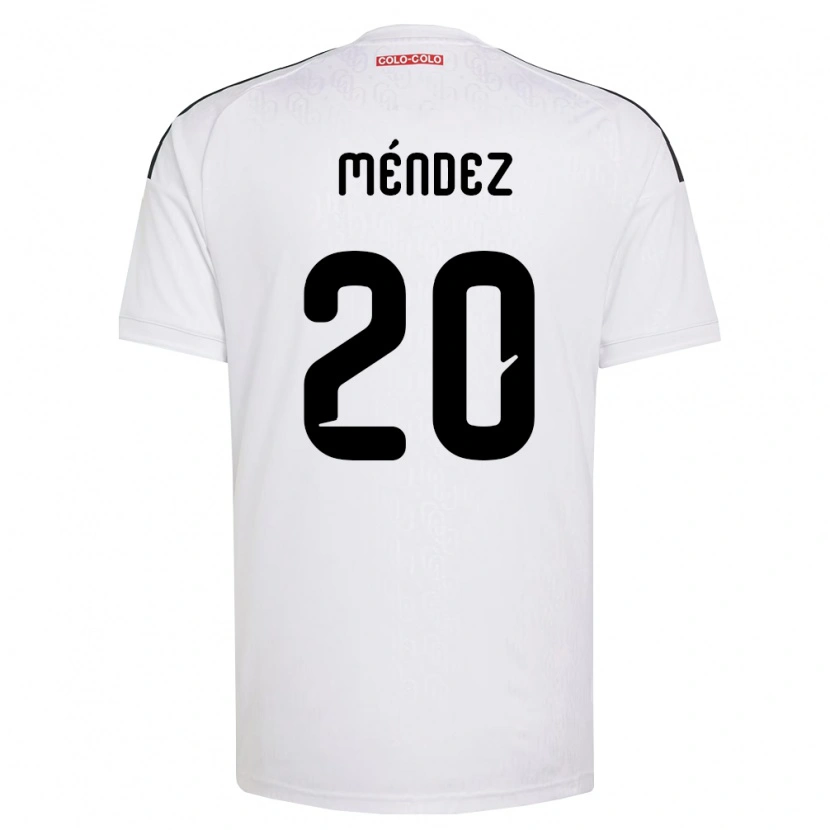 Danxen Børn Javier Méndez #20 Hvid Sort Hjemmebane Spillertrøjer 2026/27 Trøje T-Shirt