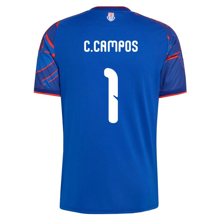Danxen Børn Cristóbal Campos #1 Kongelig Blå Rød Hjemmebane Spillertrøjer 2026/27 Trøje T-Shirt