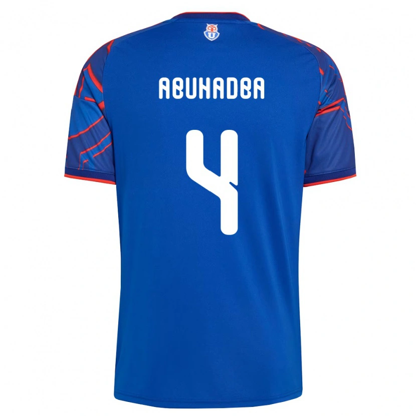 Danxen Børn Zacarías Abuhadba #4 Kongelig Blå Rød Hjemmebane Spillertrøjer 2026/27 Trøje T-Shirt