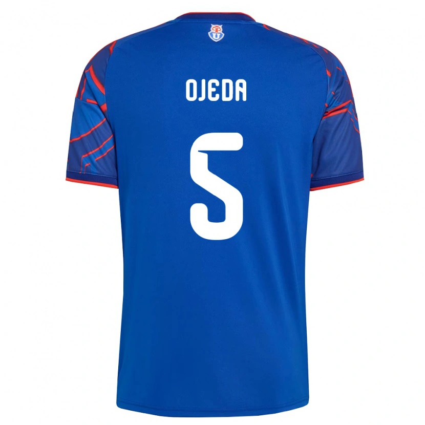 Danxen Børn Emmanuel Ojeda #5 Kongelig Blå Rød Hjemmebane Spillertrøjer 2026/27 Trøje T-Shirt