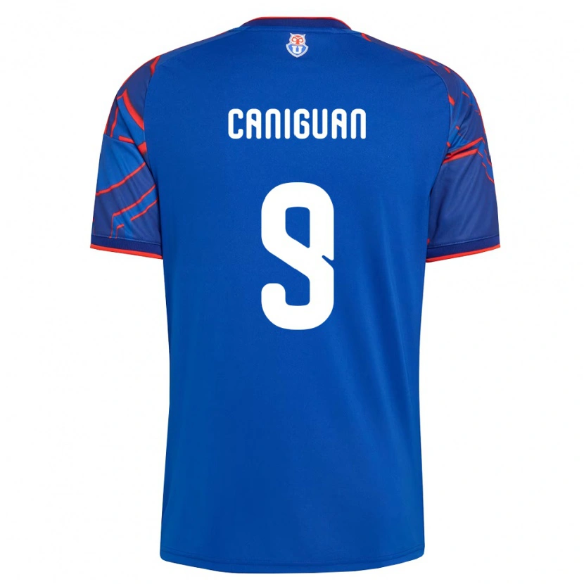 Danxen Børn Franchesca Caniguán #9 Kongelig Blå Rød Hjemmebane Spillertrøjer 2026/27 Trøje T-Shirt