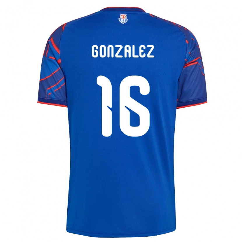 Danxen Børn Monserratt González #16 Kongelig Blå Rød Hjemmebane Spillertrøjer 2026/27 Trøje T-Shirt