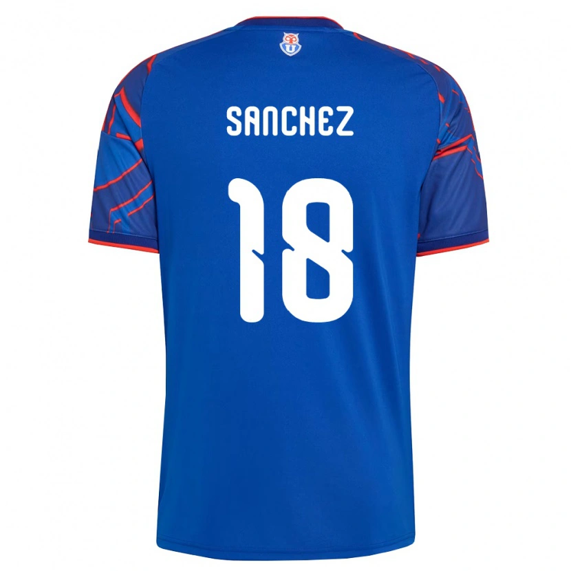 Danxen Børn Bárbara Sánchez #18 Kongelig Blå Rød Hjemmebane Spillertrøjer 2026/27 Trøje T-Shirt