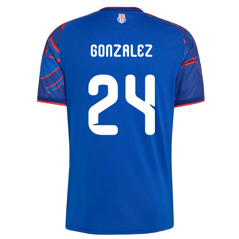 Danxen Børn Emma González #24 Kongelig Blå Rød Hjemmebane Spillertrøjer 2026/27 Trøje T-Shirt