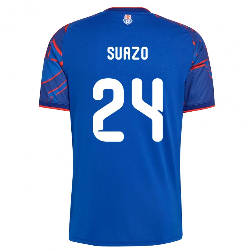 Danxen Børn Arantza Suazo #24 Kongelig Blå Rød Hjemmebane Spillertrøjer 2026/27 Trøje T-Shirt