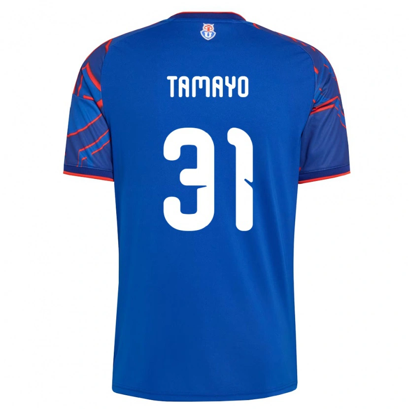 Danxen Børn Bianneider Tamayo #31 Kongelig Blå Rød Hjemmebane Spillertrøjer 2026/27 Trøje T-Shirt
