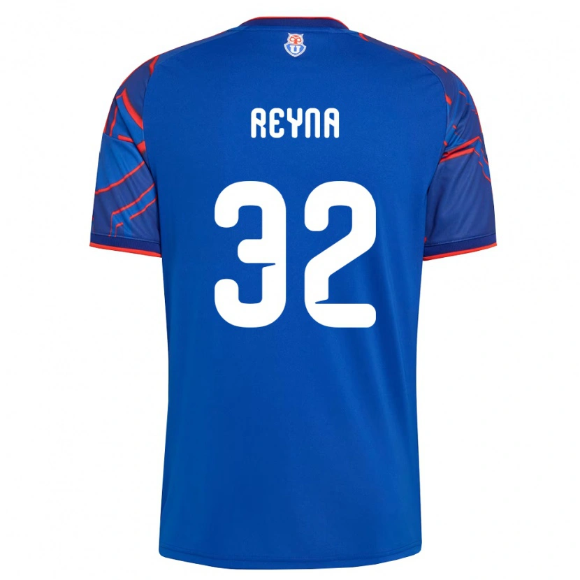 Danxen Børn Gonzalo Reyna #32 Kongelig Blå Rød Hjemmebane Spillertrøjer 2026/27 Trøje T-Shirt